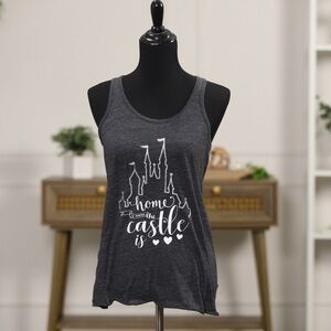 Bella Canvas Disney Home is where the Castle is Tank Top- Size Small0 Like New!